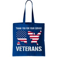 Thank You For Your Service Veterans Gift Veteran Day Gift Tote Bag