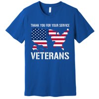 Thank You For Your Service Veterans Gift Veteran Day Gift Premium T-Shirt