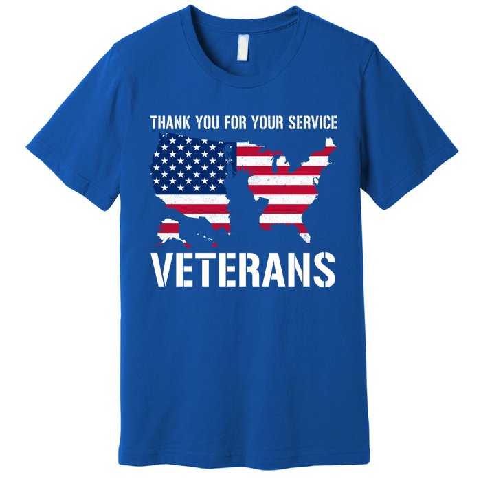 Thank You For Your Service Veterans Gift Veteran Day Gift Premium T-Shirt