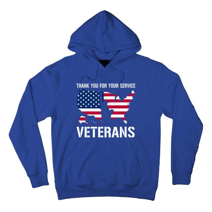 Thank You For Your Service Veterans Gift Veteran Day Gift Tall Hoodie