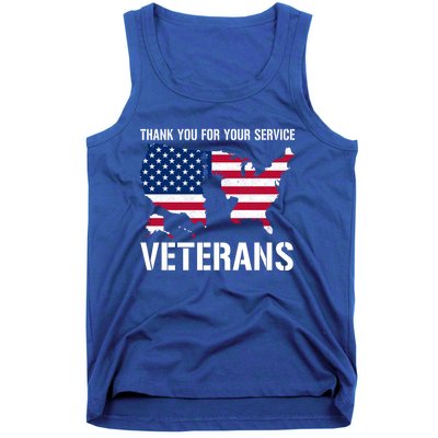 Thank You For Your Service Veterans Gift Veteran Day Gift Tank Top