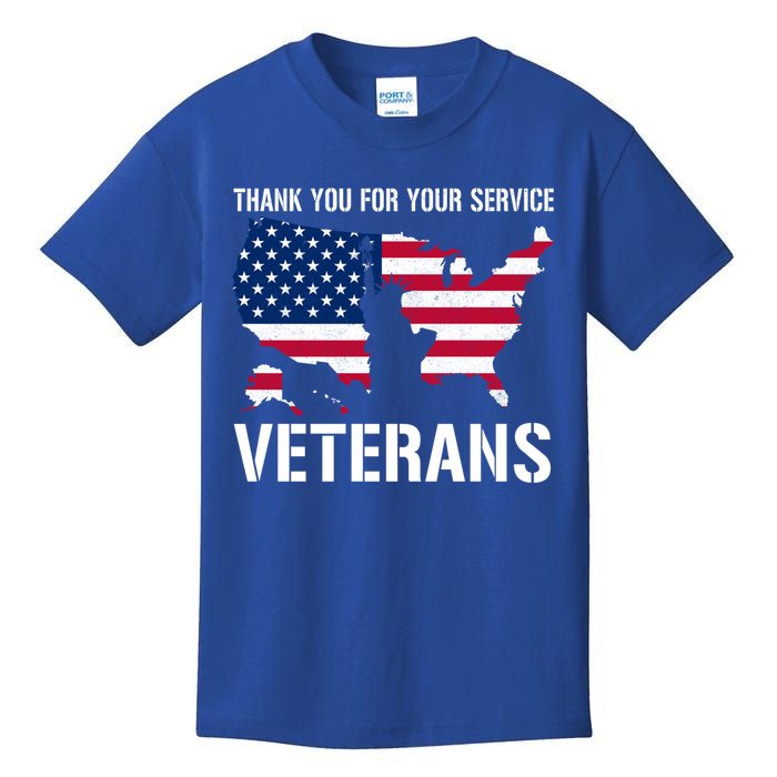 Thank You For Your Service Veterans Gift Veteran Day Gift Kids T-Shirt