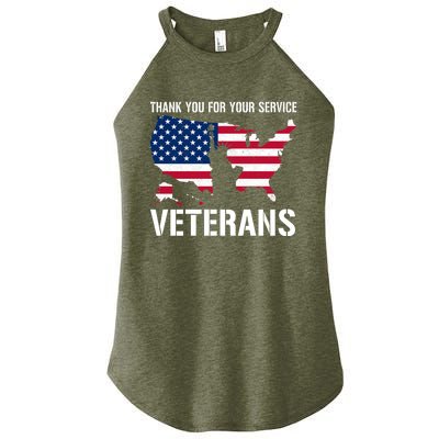 Thank You For Your Service Veterans Gift Veteran Day Gift Women's Perfect Tri Rocker Tank