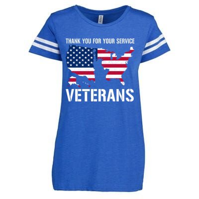 Thank You For Your Service Veterans Gift Veteran Day Gift Enza Ladies Jersey Football T-Shirt