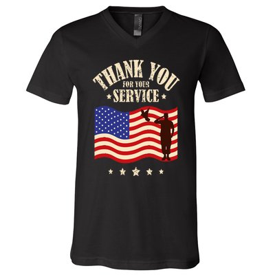 Thank you for your service veterans V-Neck T-Shirt