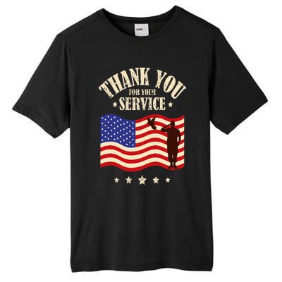 Thank you for your service veterans Tall Fusion ChromaSoft Performance T-Shirt