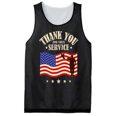 Thank you for your service veterans Mesh Reversible Basketball Jersey Tank