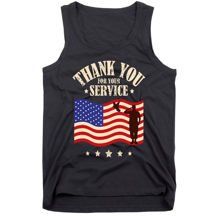 Thank you for your service veterans Tank Top