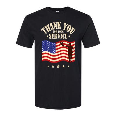 Thank you for your service veterans Softstyle CVC T-Shirt