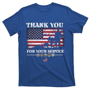 Thank You For Your Service American Flag Veterans Day Meaningful Gift T-Shirt