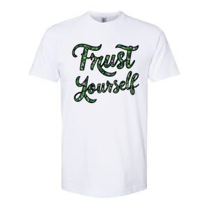 Trust Yourself Floral Typography Inspirational Message Softstyle CVC T-Shirt