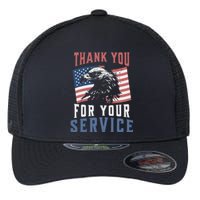 Thank You For Your Service Military Veterans Flexfit Unipanel Trucker Cap