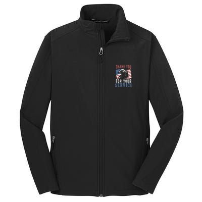 Thank You For Your Service Military Veterans Core Soft Shell Jacket