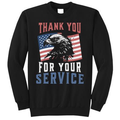 Thank You For Your Service Military Veterans Tall Sweatshirt