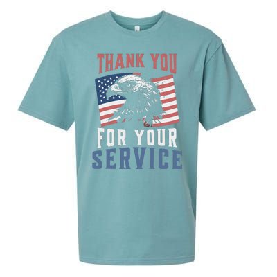 Thank You For Your Service Military Veterans Sueded Cloud Jersey T-Shirt