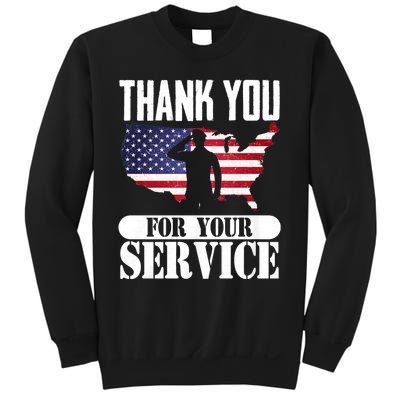 Thank You For Your Service Patriotic Veterans Day Sweatshirt