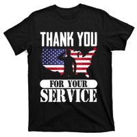 Thank You For Your Service Patriotic Veterans Day T-Shirt