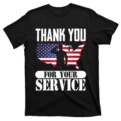 Thank You For Your Service Patriotic Veterans Day T-Shirt