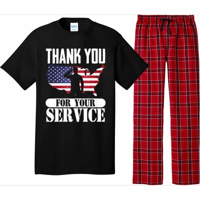 Thank You For Your Service Patriotic Veterans Day Pajama Set