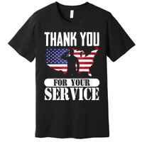 Thank You For Your Service Patriotic Veterans Day Premium T-Shirt