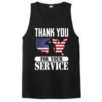 Thank You For Your Service Patriotic Veterans Day PosiCharge Competitor Tank