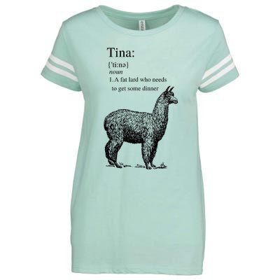 Tina You Fat Lard Come Get Some Dinner Funny Enza Ladies Jersey Football T-Shirt