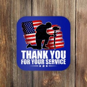 Thank You For Your Service Veteran Day Coaster