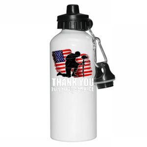 Thank You For Your Service Veteran Day Aluminum Water Bottle