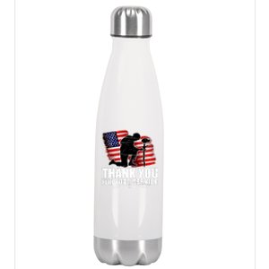 Thank You For Your Service Veteran Day Stainless Steel Insulated Water Bottle