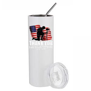 Thank You For Your Service Veteran Day Stainless Steel Tumbler