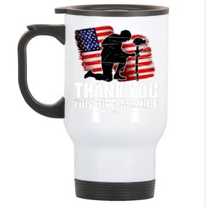 Thank You For Your Service Veteran Day Stainless Steel Travel Mug