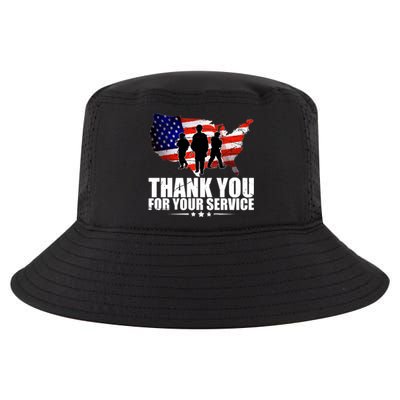 Thank You For Your Service Veteran Day Cool Comfort Performance Bucket Hat