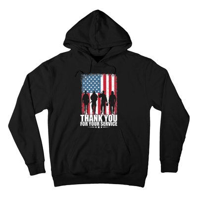 Thank You For Your Service Veteran Day Gift Hoodie