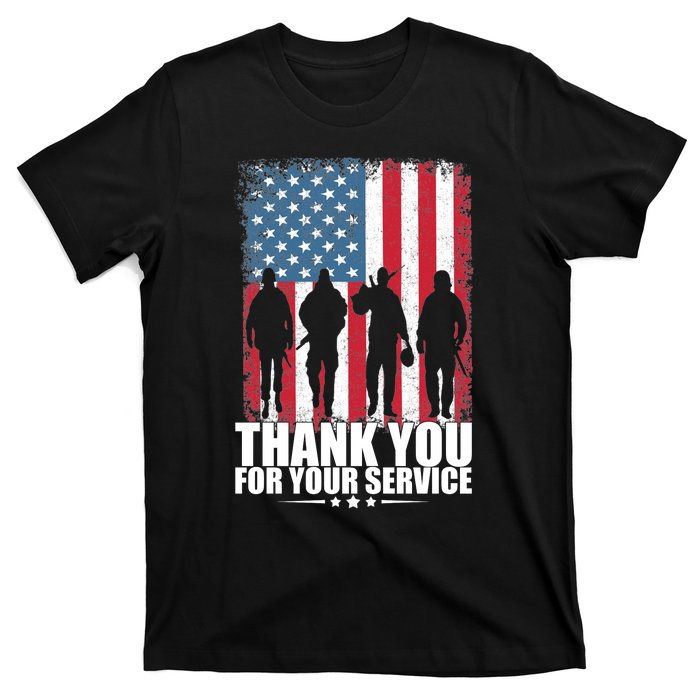 Thank You For Your Service Veteran Day Gift T-Shirt