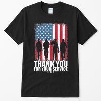 Thank You For Your Service Veteran Day Gift Tall T-Shirt