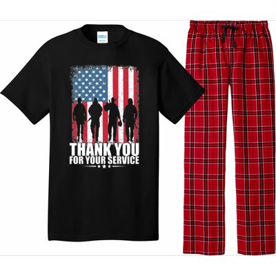 Thank You For Your Service Veteran Day Gift Pajama Set