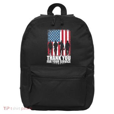 Thank You For Your Service Veteran Day Gift 16 in Basic Backpack