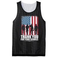 Thank You For Your Service Veteran Day Gift Mesh Reversible Basketball Jersey Tank