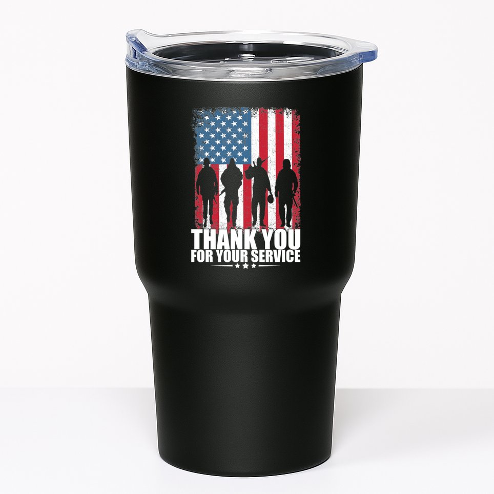 Thank You For Your Service Veteran Day Gift Tumbler