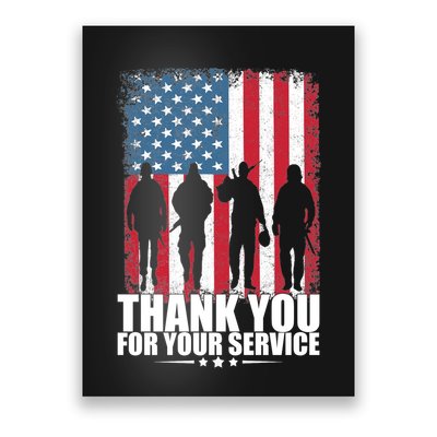 Thank You For Your Service Veteran Day Gift Poster