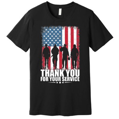 Thank You For Your Service Veteran Day Gift Premium T-Shirt