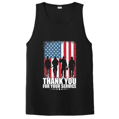 Thank You For Your Service Veteran Day Gift PosiCharge Competitor Tank