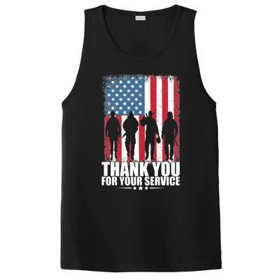 Thank You For Your Service Veteran Day Gift PosiCharge Competitor Tank