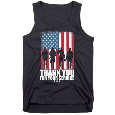 Thank You For Your Service Veteran Day Gift Tank Top