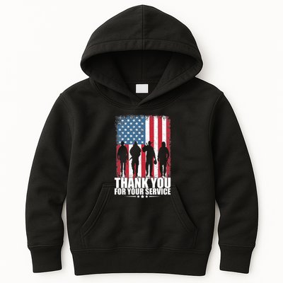Thank You For Your Service Veteran Day Gift Kids Hoodie
