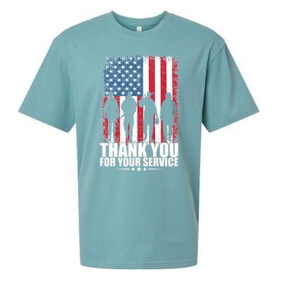 Thank You For Your Service Veteran Day Gift Sueded Cloud Jersey T-Shirt