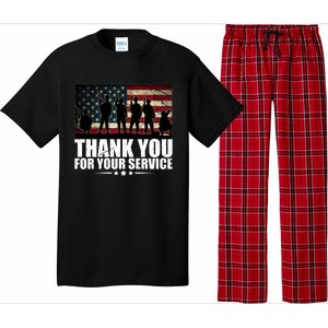 Thank You For Your Service Veteran Day Gift Pajama Set