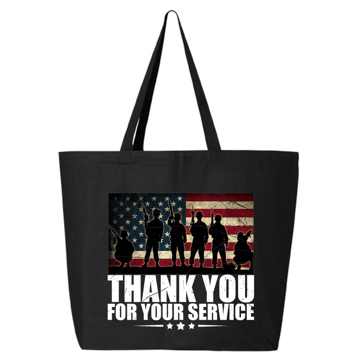 Thank You For Your Service Veteran Day Gift 25L Jumbo Tote