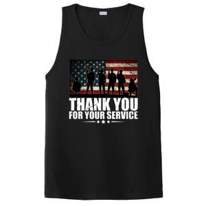 Thank You For Your Service Veteran Day Gift PosiCharge Competitor Tank