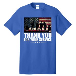 Thank You For Your Service Veteran Day Gift Tall T-Shirt